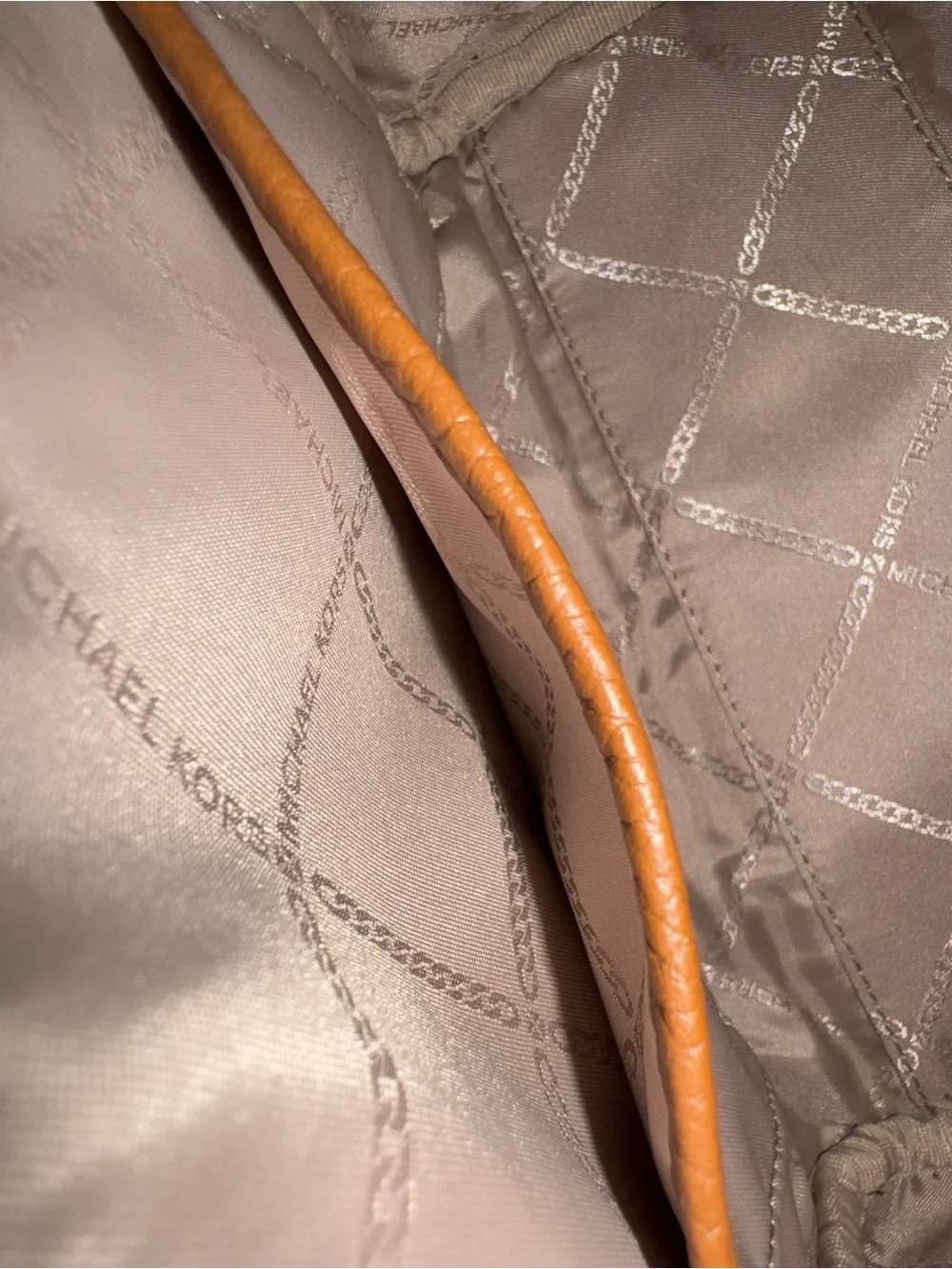 Michael Kors Tan Pebbled Leather Mini Crossbody